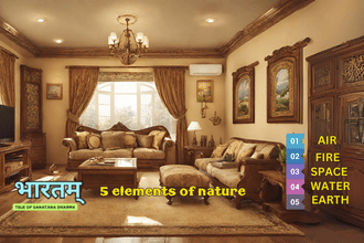 यह इमेज वास्तु शास्त्र के अनुसार बनाए गए घर को दिखाती है। This image shows a house built according to Vastu Shastra.